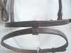 Trense m/kombi n�seb�nd & bidrem - dobb. syet n�serem - u/pandeb�nd. Farve brun. Sp�nder blanke 